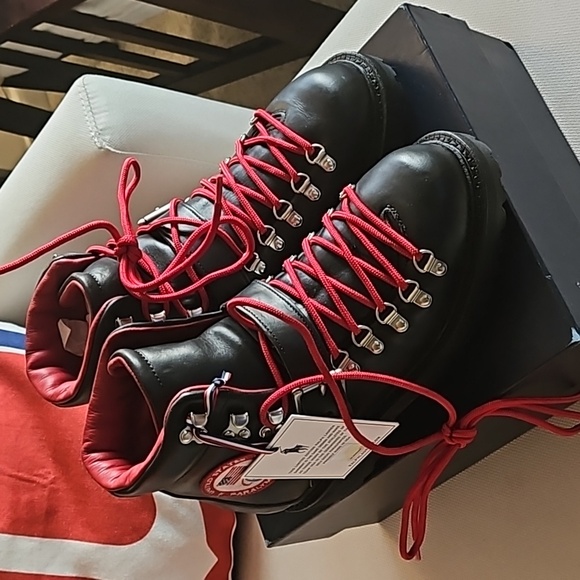 RALPH LAUREN WINTER OLYMPICS BLACK BOOTS - SIZE 7.5 (MENS) - NEW IN BOX - Picture 1 of 16